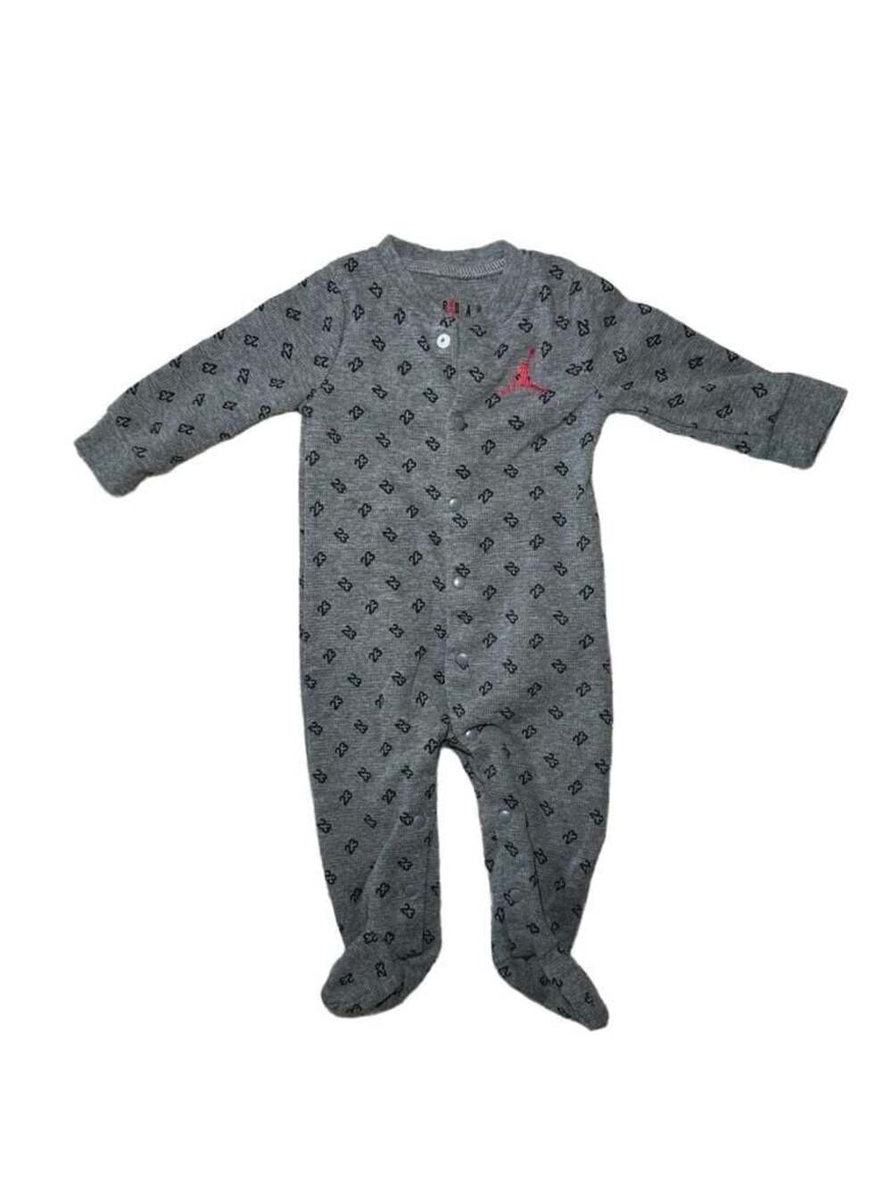 Jordan Baby Boys '23' Logo Print Thermal Footie Sleeper